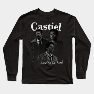 Castiel B&W Vintage Long Sleeve T-Shirt